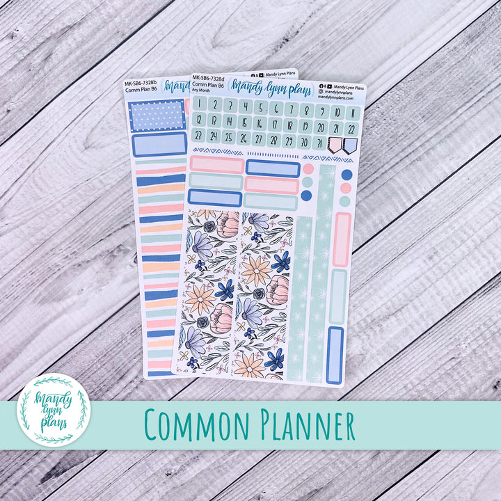 Any Month Common Planner Monthly Kit || Time to Bloom || 328