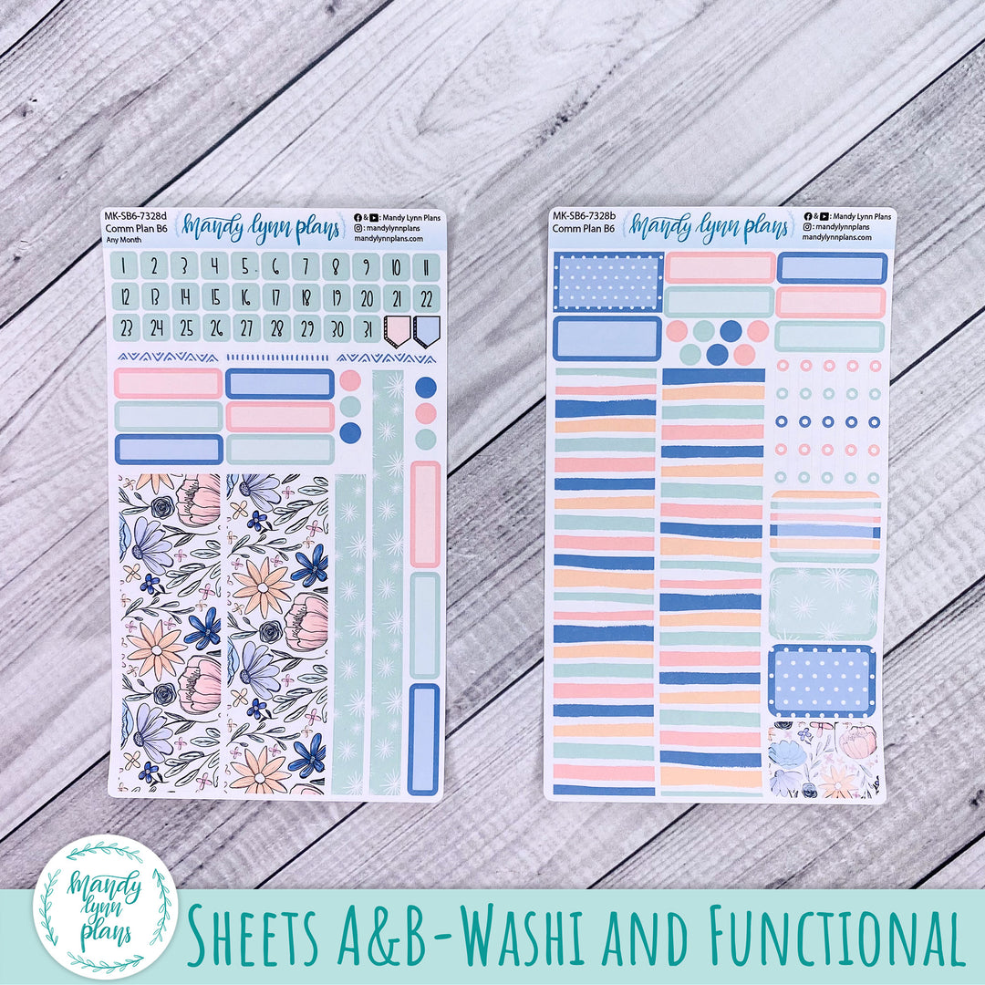 Any Month Common Planner Monthly Kit || Time to Bloom || 328