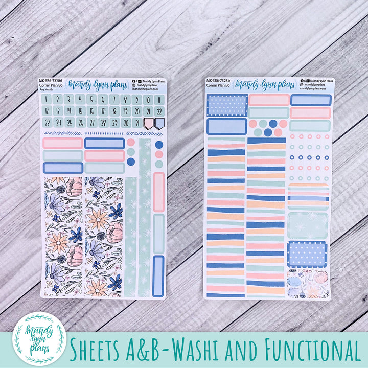 Any Month Common Planner Monthly Kit || Time to Bloom || 328