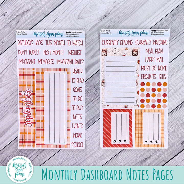 September Common Planner Dashboard || Apple Picking || 327