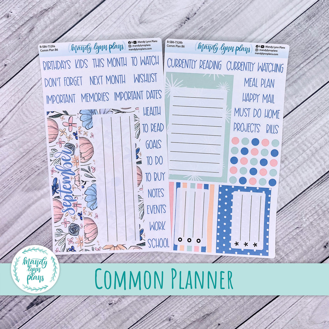 September Common Planner Dashboard || Time to Bloom || 328