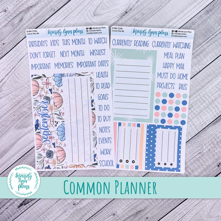September Common Planner Dashboard || Time to Bloom || 328