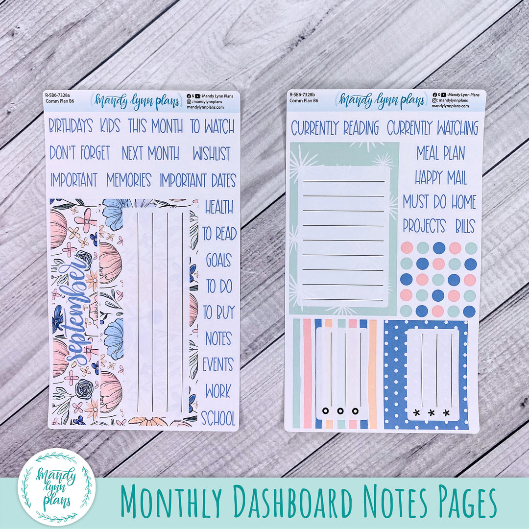 September Common Planner Dashboard || Time to Bloom || 328