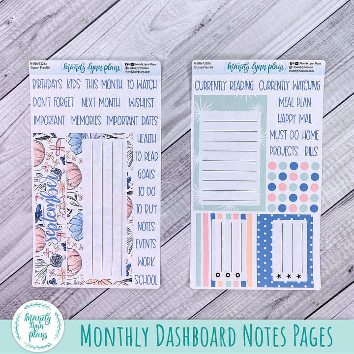 September Common Planner Dashboard || Time to Bloom || 328