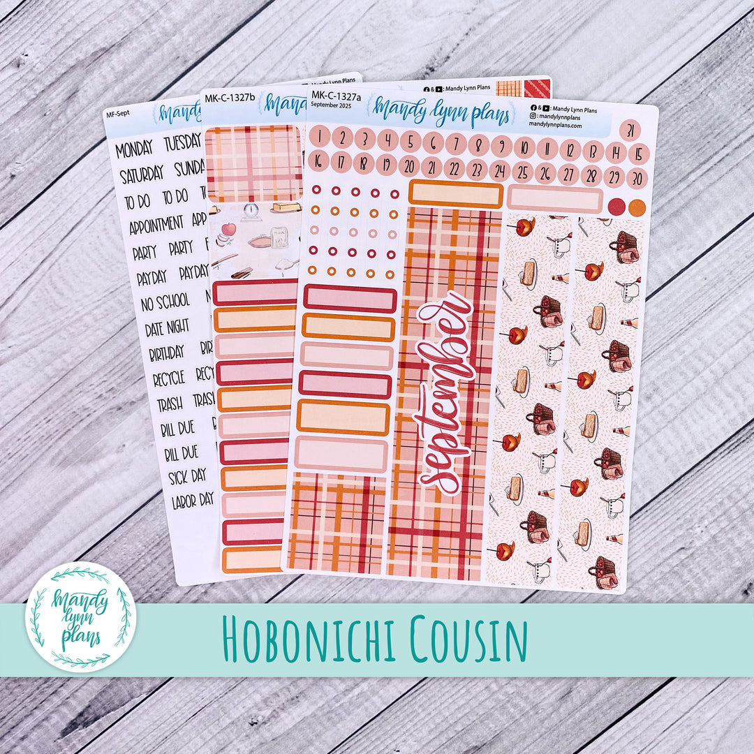Hobonichi Cousin September 2025 Monthly || Apple Picking || MK-C-1327