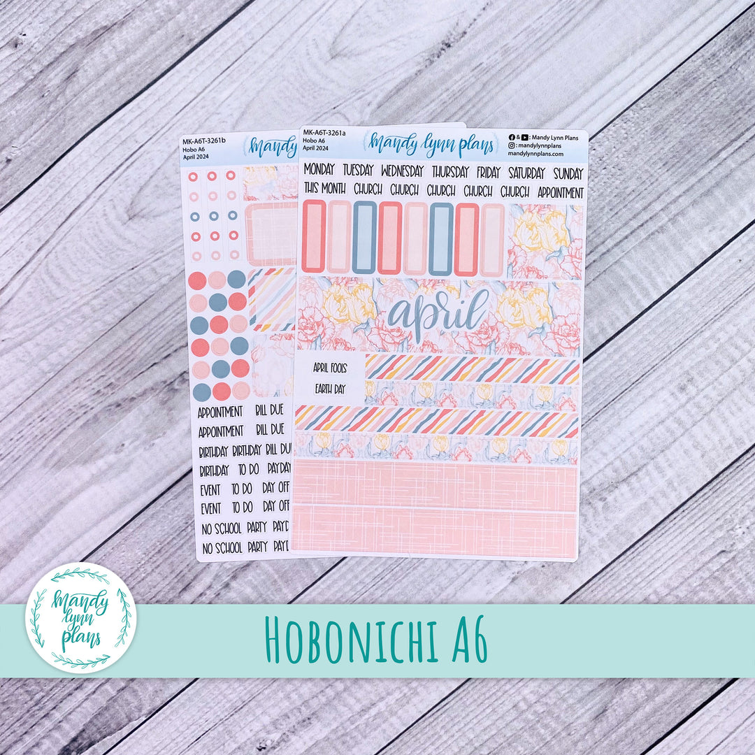 Hobonichi A6 April 2024 Monthly Kit || Tulips || MK-A6T-3261