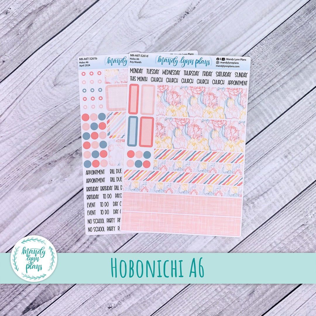 Any Month Hobonichi A6 Monthly Kit || Tulips || MK-A6T-3261