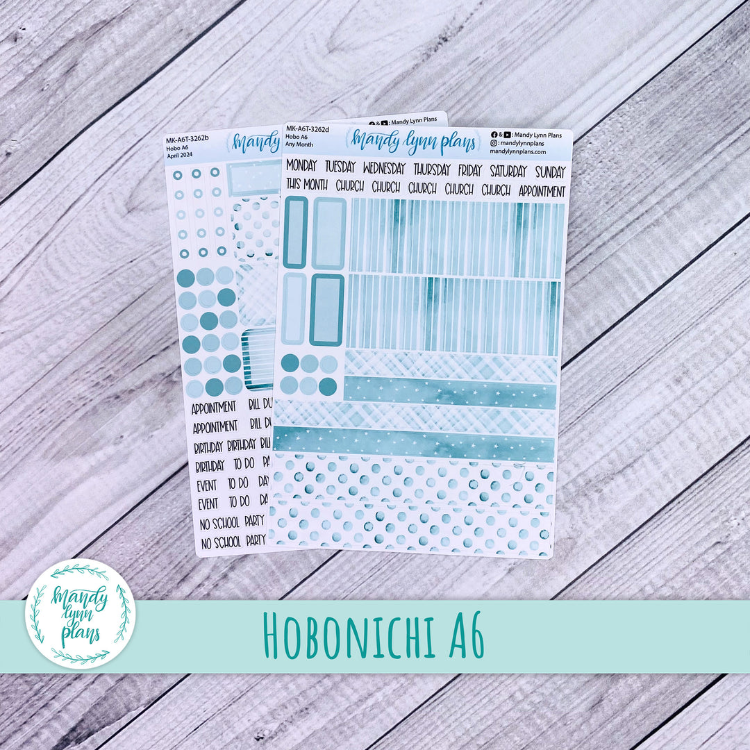Any Month Hobonichi A6 Monthly Kit || Terrific Teal || MK-A6T-3262