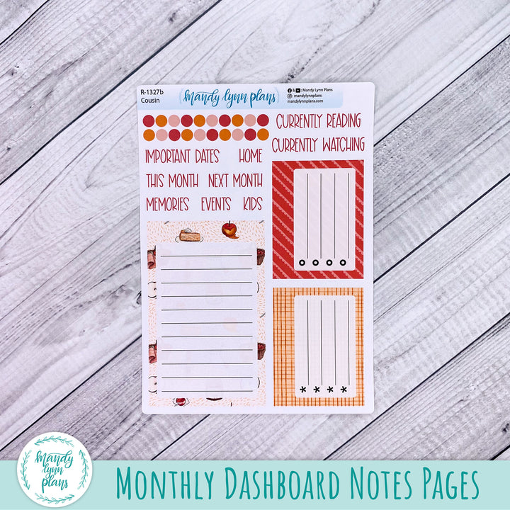 September Hobonichi Cousin Dashboard || Apple Picking || R-1327