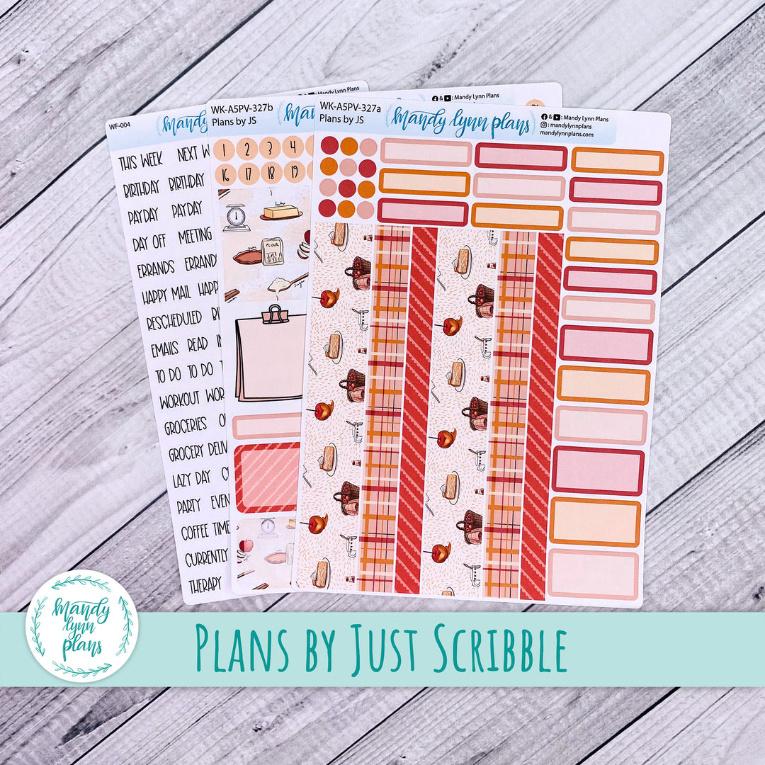 A5 Plans by Just Scribble Weekly Kit || Apple Picking || 327