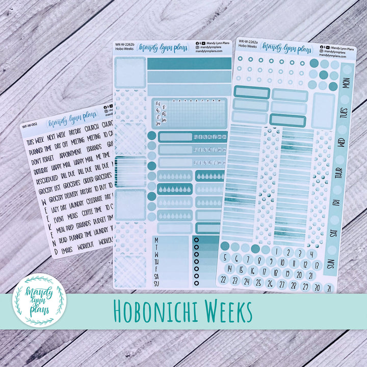Hobonichi Weeks Weekly Kit || Terrific Teal || WK-W-2262