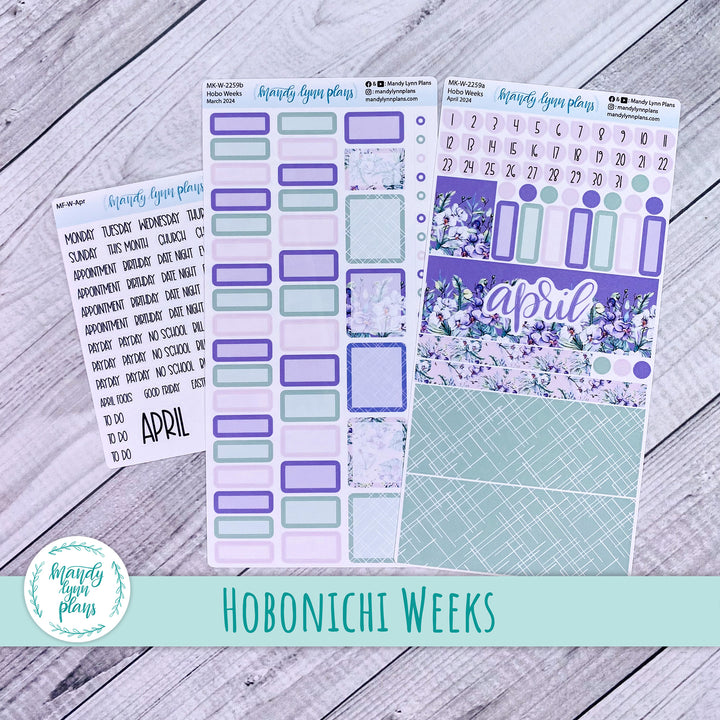 Hobonichi Weeks April 2024 Monthly Kit || Orchids || MK-W-2259