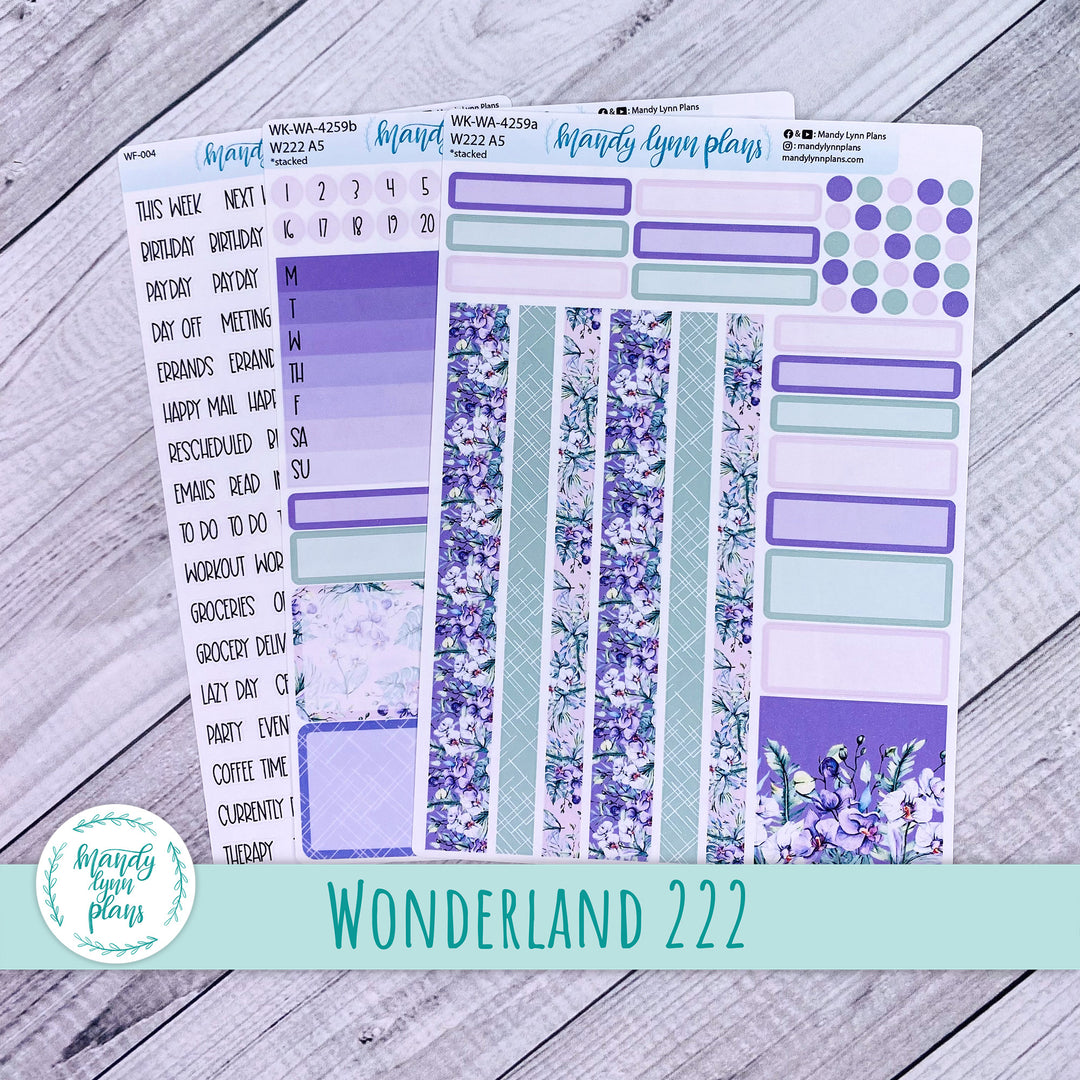 2024  Wonderland 222 Weekly Kit || Orchids || 259