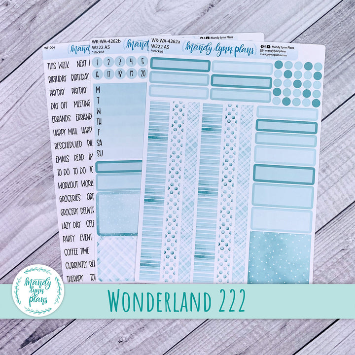 Wonderland 222 Weekly Kit || Terrific Teal || 262