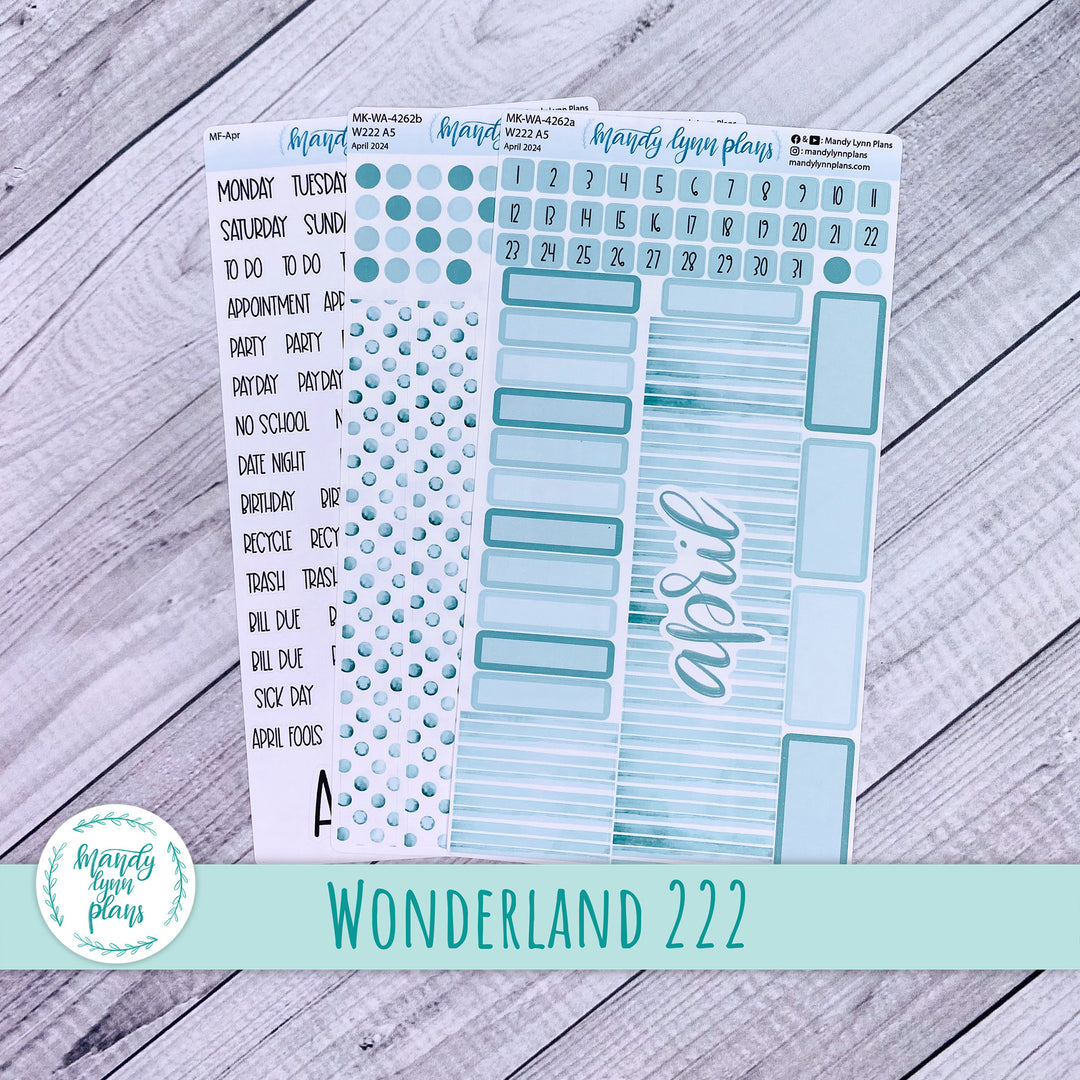 Wonderland 222 April 2024 Monthly Kit || Terrific Teal || 262