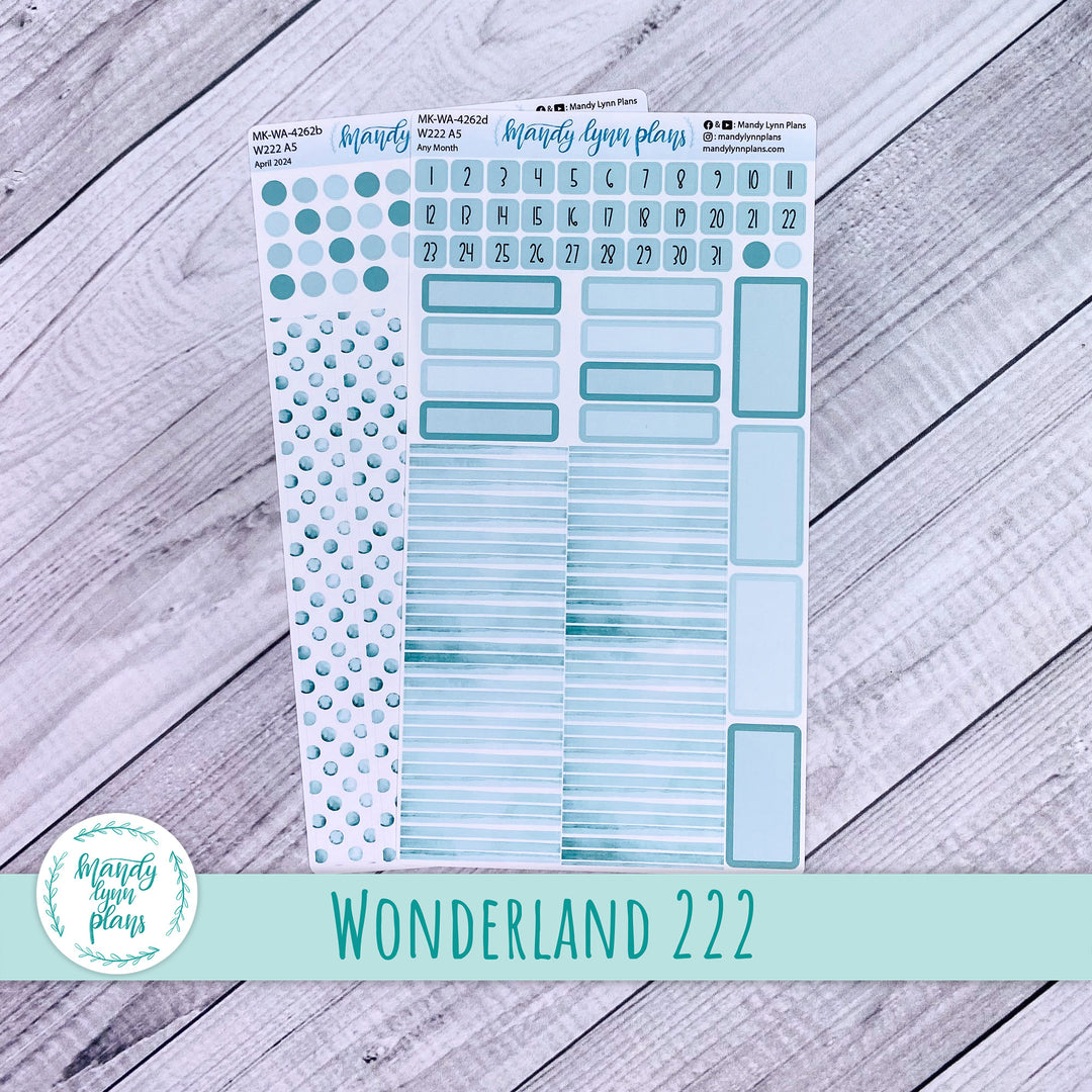 Any Month Wonderland 222 Monthly Kit || Terrific Teal || 262