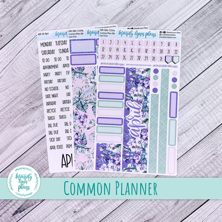 April 2024 Common Planner Monthly Kit || Orchids || 259