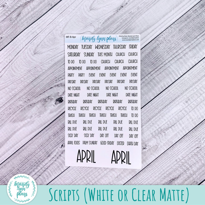 April 2024 Common Planner Monthly Kit || Orchids || 259