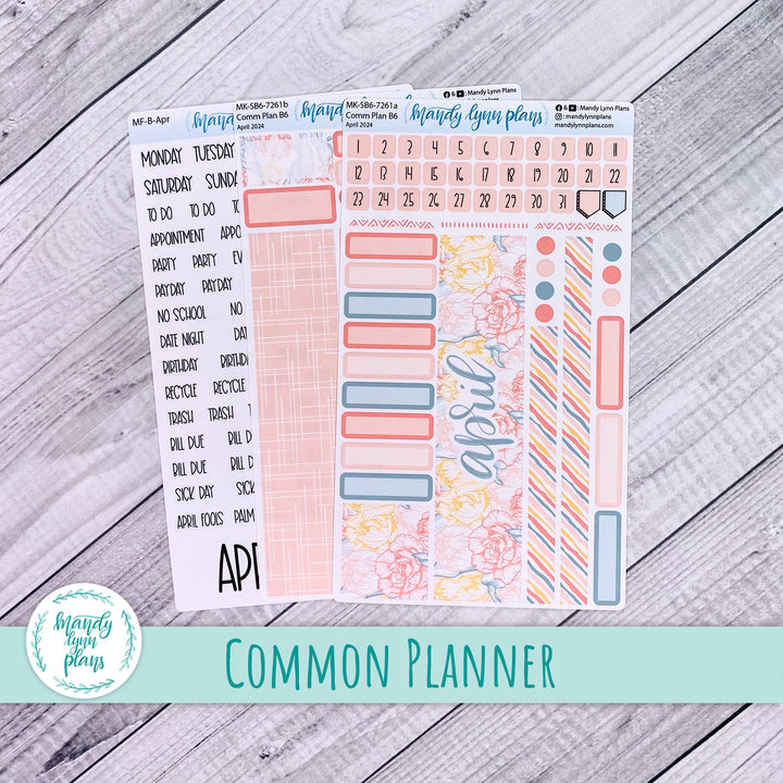 April 2024 Common Planner Monthly Kit || Tulips || 261
