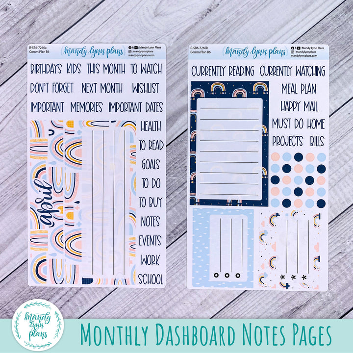 April Common Planner Dashboard || Over the Rainbow || 260