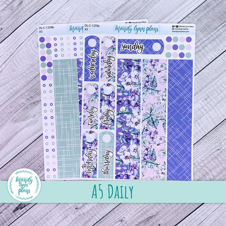 A5 Daily Kit || Orchids || DL-C-1259