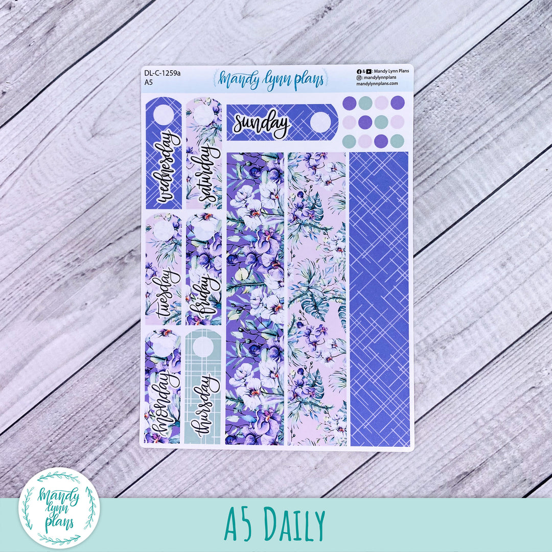 A5 Daily Kit || Orchids || DL-C-1259