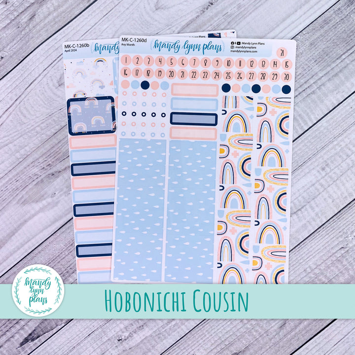 Any Month Hobonichi Cousin Monthly Kit || Over the Rainbow || MK-C-1260