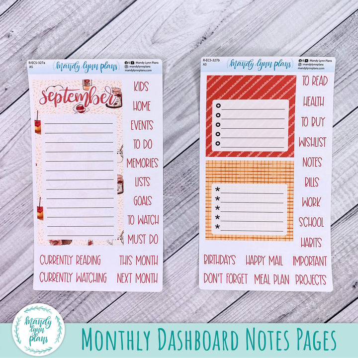September EC A5 Dashboard Kit || Apple Picking || R-EC5-327