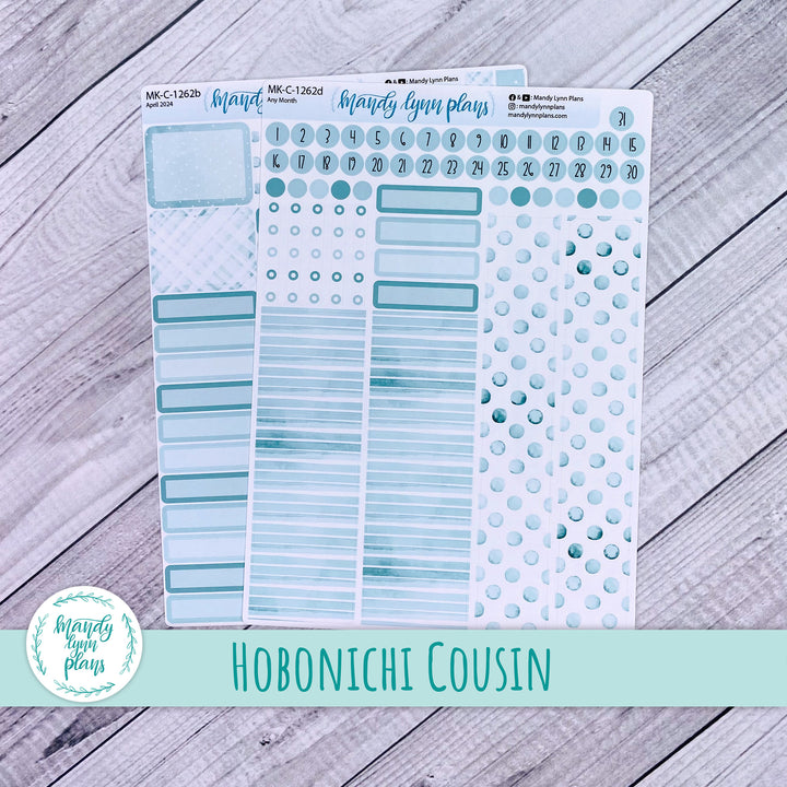 Any Month Hobonichi Cousin Monthly Kit || Terrific Teal || MK-C-1262