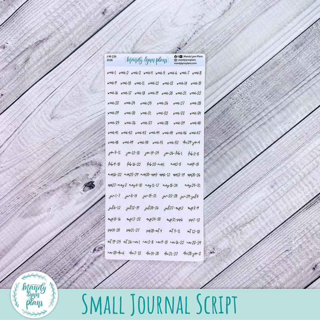 Week 1-52 2026 Yearly Scripts || Monday Start