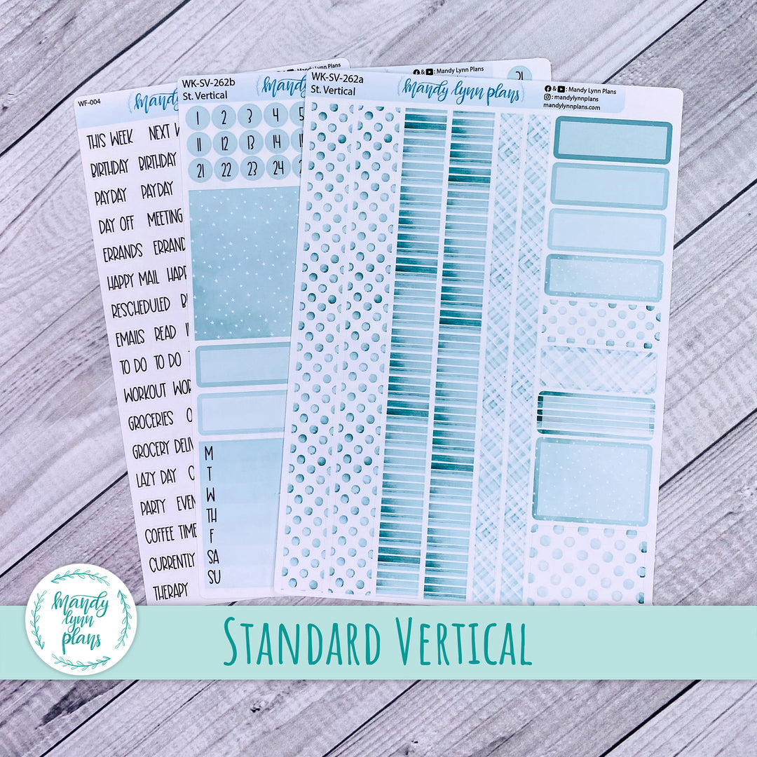 Standard Vertical Weekly Kit || Terrific Teal || WK-SV-262