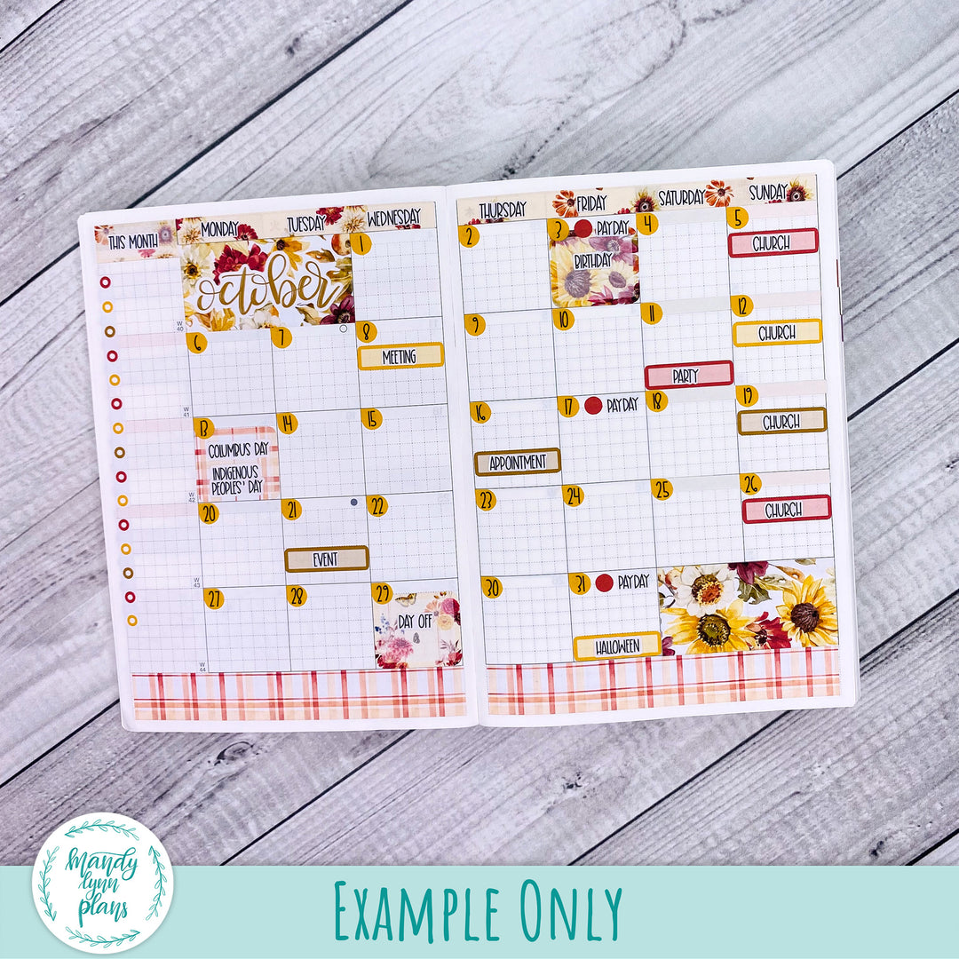 Hobonichi A6 October 2025 Monthly Kit || Warm Autumn || MK-A6T-3332