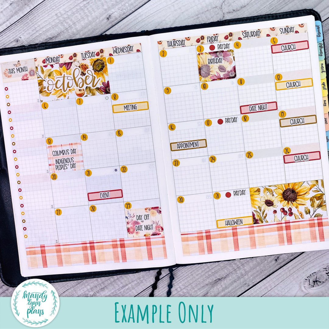 Hobonichi Cousin October 2025 Monthly || Harvest Harmony || MK-C-1334
