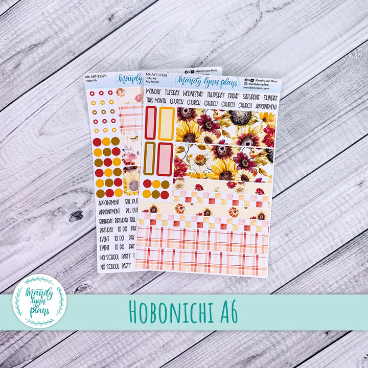Any Month Hobonichi A6 Monthly Kit || Warm Autumn || MK-A6T-3332
