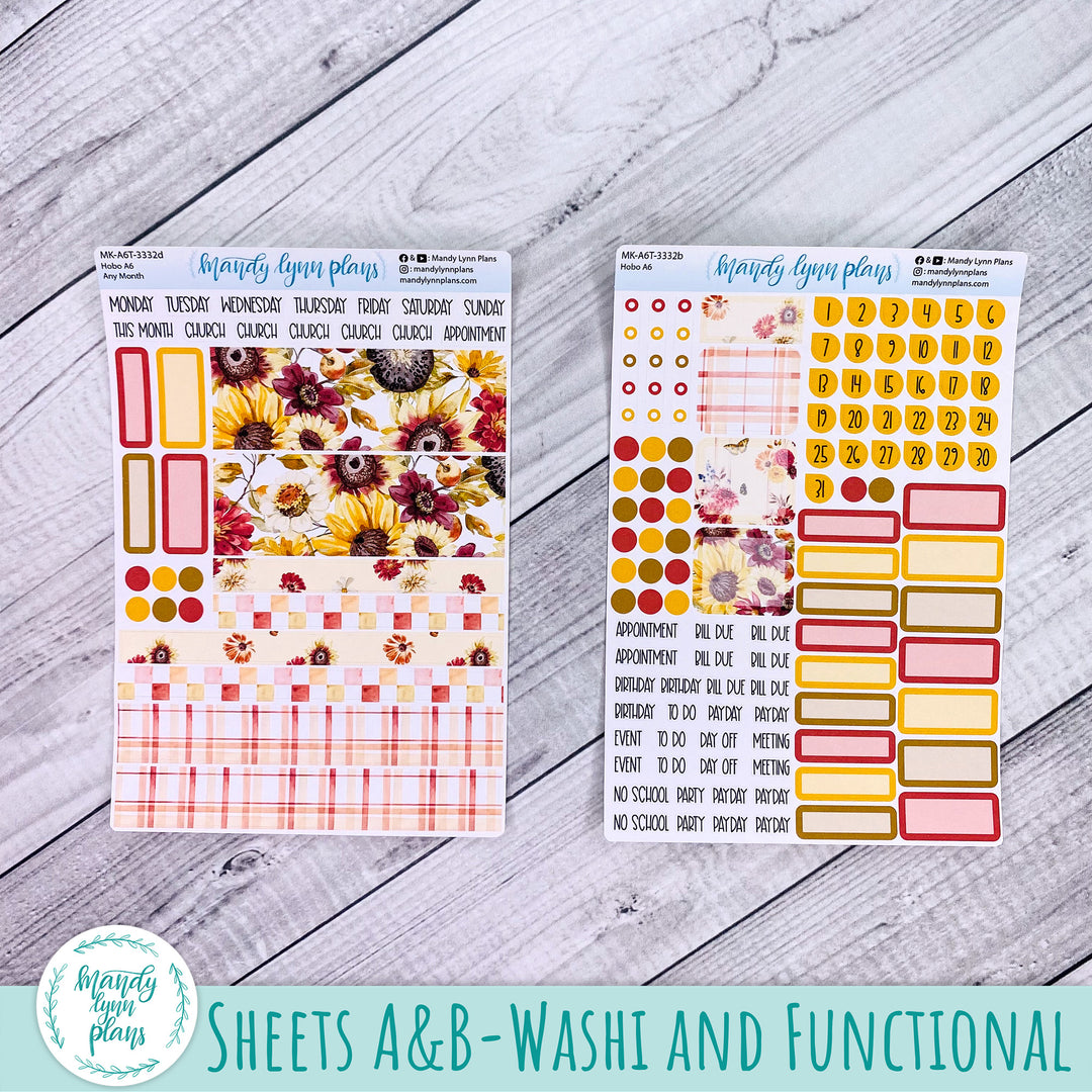 Any Month Hobonichi A6 Monthly Kit || Warm Autumn || MK-A6T-3332