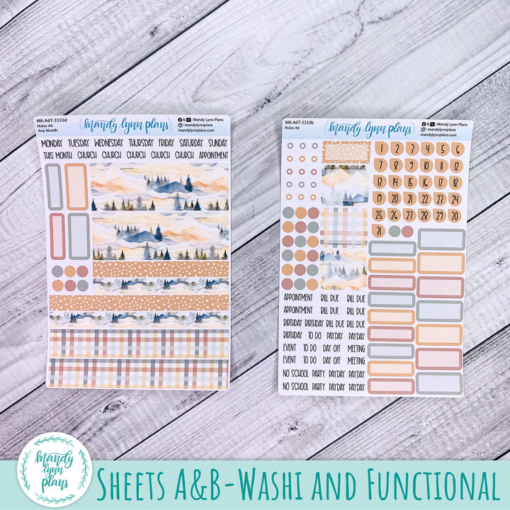 Any Month Hobonichi A6 Monthly Kit || Mountains || MK-A6T-3333