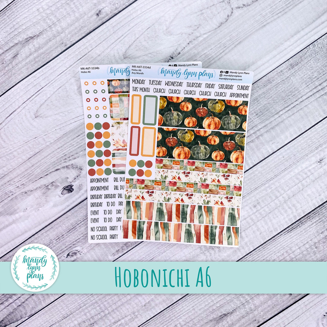 Any Month Hobonichi A6 Monthly Kit || Harvest Harmony || MK-A6T-3334