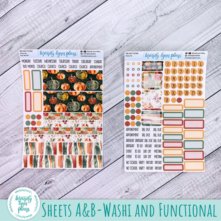 Any Month Hobonichi A6 Monthly Kit || Harvest Harmony || MK-A6T-3334