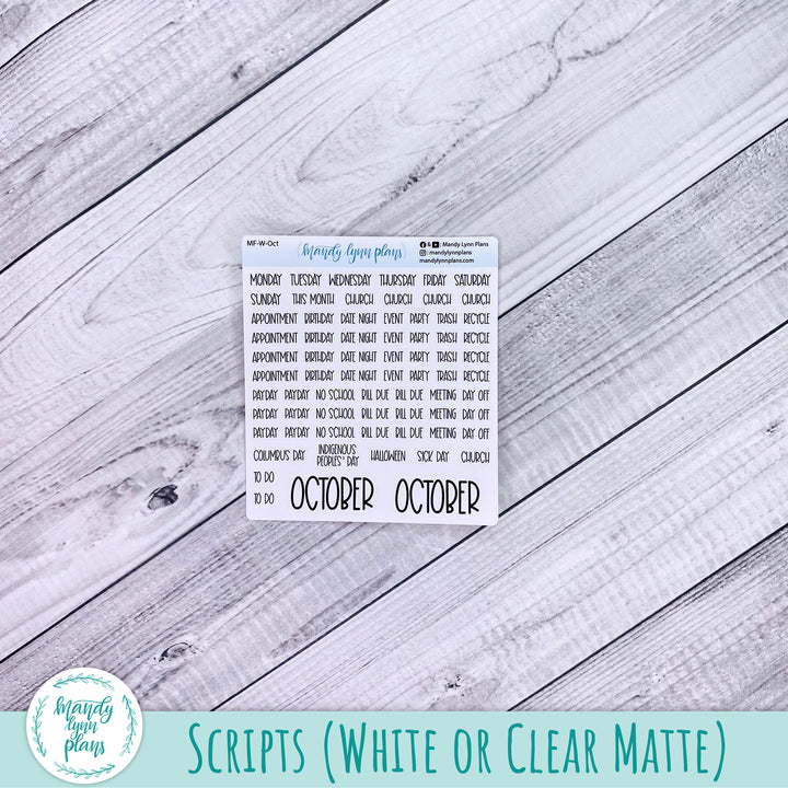 Hobonichi Weeks October 2025 Monthly Kit || Harvest Harmony || MK-W-2334