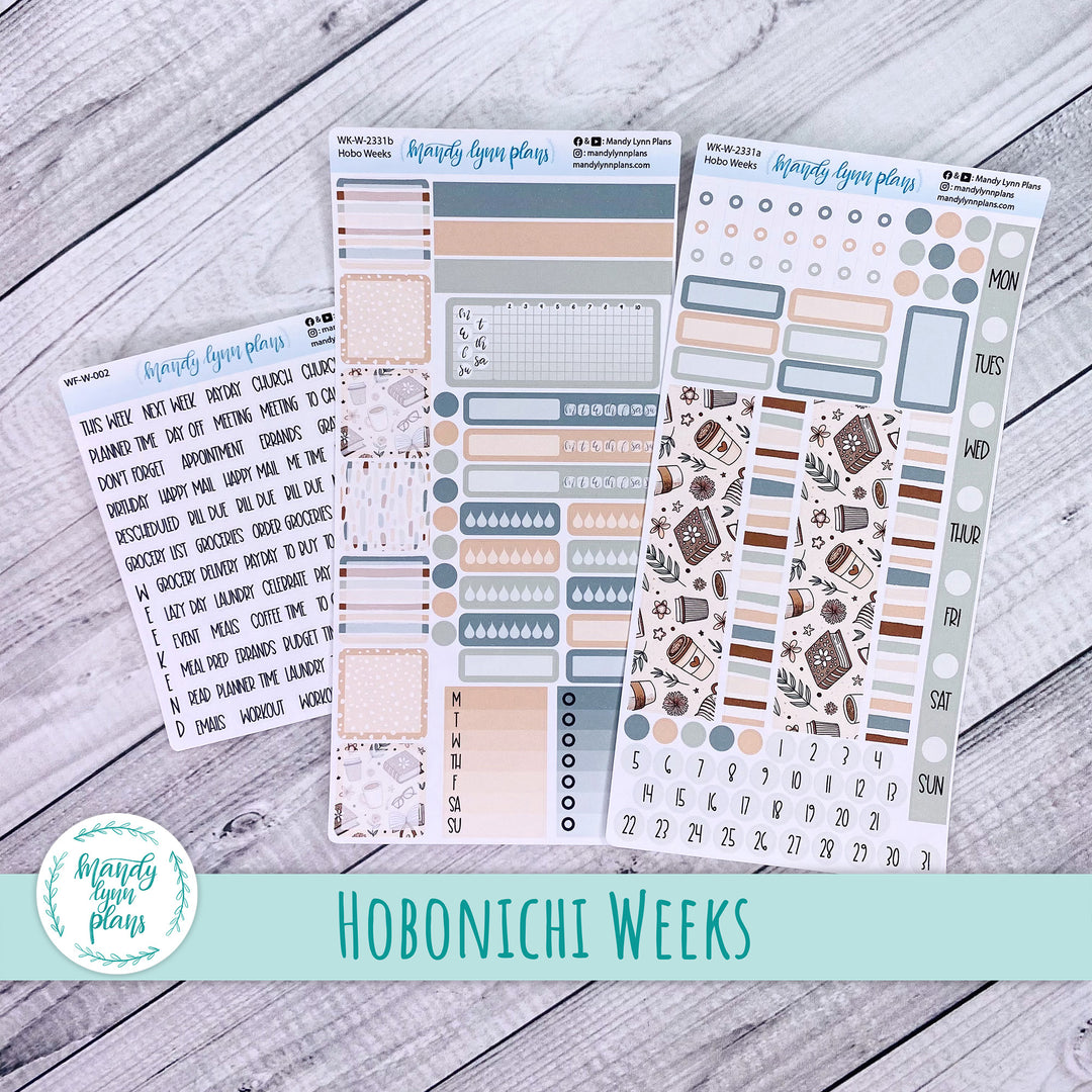 Hobonichi Weeks Weekly Kit || Coffee and Books || WK-W-2331