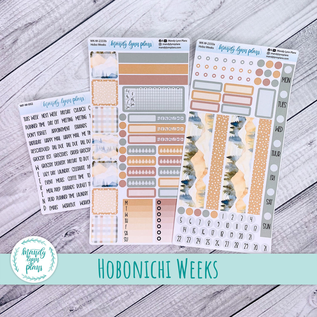 Hobonichi Weeks Weekly Kit || Mountains || WK-W-2333