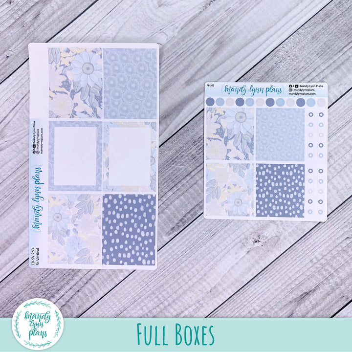 Dusty Blue Floral Watercolor Add-Ons || 263