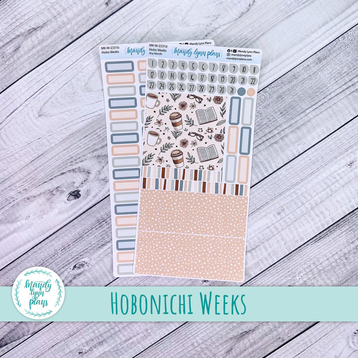 Any Month Hobonichi Weeks Monthly Kit || Coffee and Books || MK-W-2331