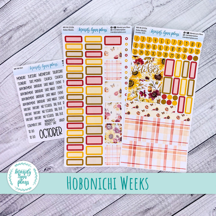 Hobonichi Weeks October 2025 Monthly Kit || Warm Autumn || MK-W-2332