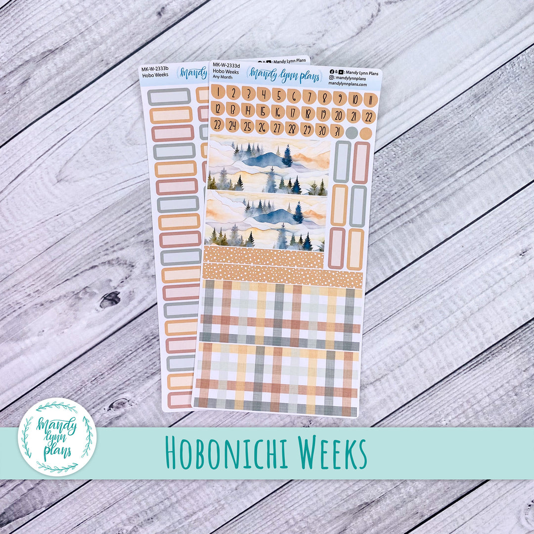 Any Month Hobonichi Weeks Monthly Kit || Mountains || MK-W-2333