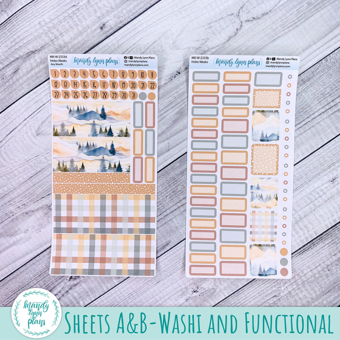 Any Month Hobonichi Weeks Monthly Kit || Mountains || MK-W-2333