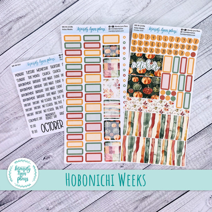 Hobonichi Weeks October 2025 Monthly Kit || Harvest Harmony || MK-W-2334