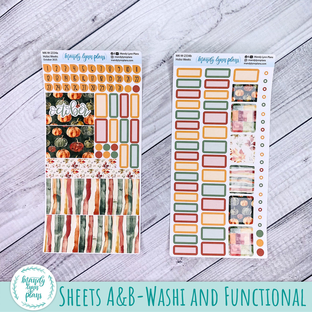 Hobonichi Weeks October 2025 Monthly Kit || Harvest Harmony || MK-W-2334