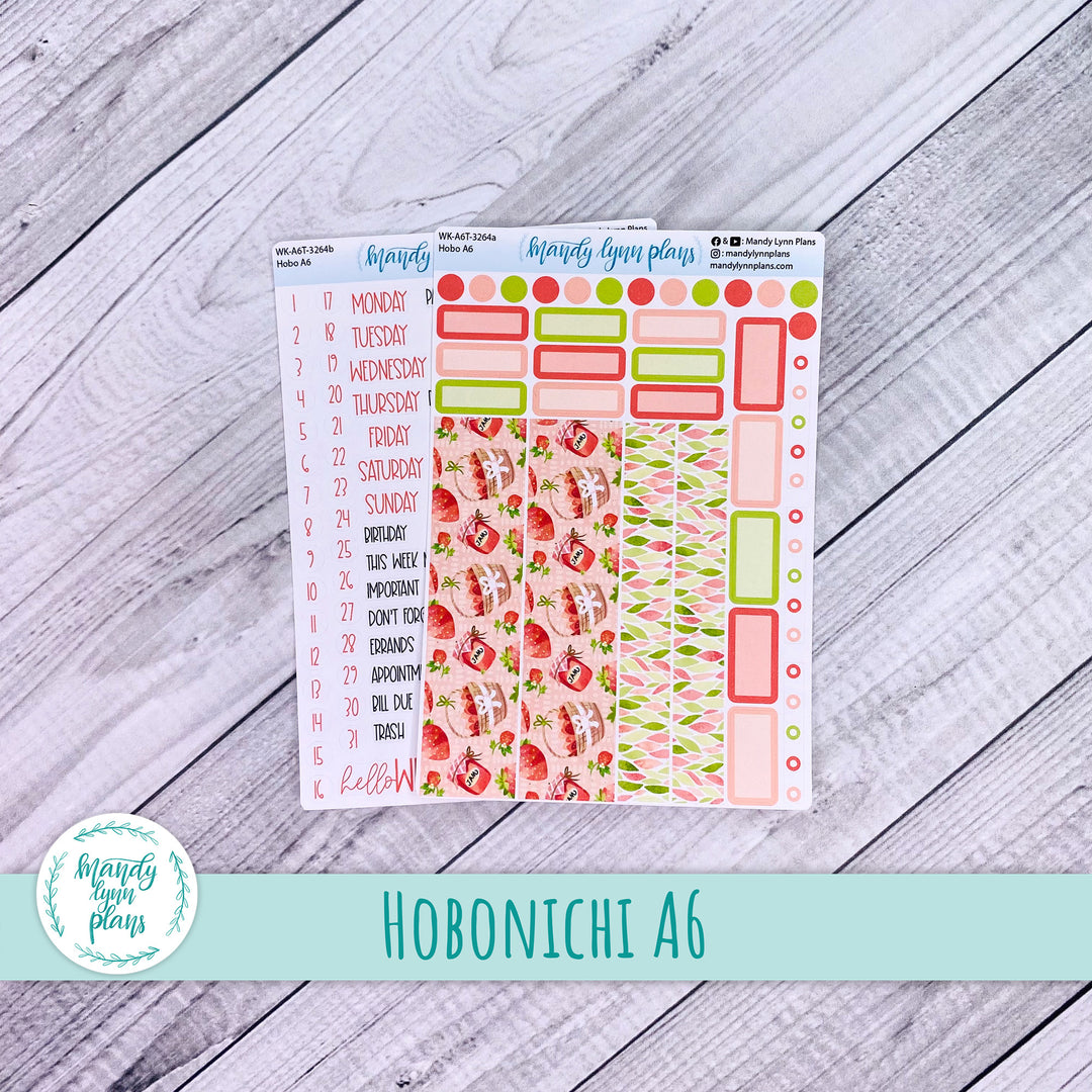 Hobonichi A6 Weekly Kit || Strawberry Patch || WK-A6T-3264