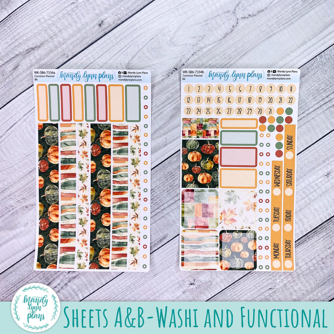 A5, B6, N1 & N2 Common Planner Weekly Kit || Harvest Harmony || 334